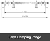 CK-5.5"-FJ10 10" Flat Jaws with 8pcs Taper Plug Screws for 5.5" Series Woodlathe Chuck, Woodturning Tools.